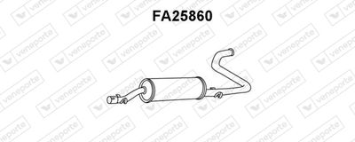  FA25860 VENEPORTE Глушитель выхлопных газов конечный