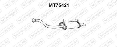  MT75421 VENEPORTE Глушитель выхлопных газов конечный