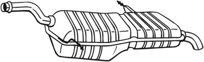  135089 BOSAL Глушитель выхлопных газов конечный