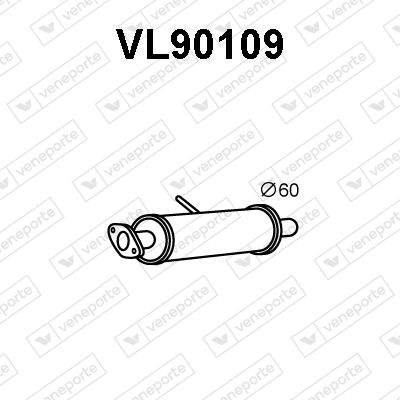  VL90109 VENEPORTE Предглушитель выхлопных газов