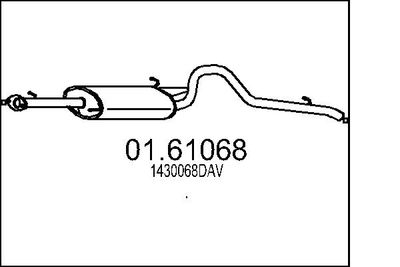  0161068 MTS Глушитель выхлопных газов конечный