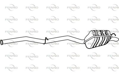  P36018 FENNO Глушитель выхлопных газов конечный
