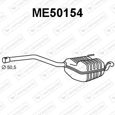  ME50154 VENEPORTE Глушитель выхлопных газов конечный