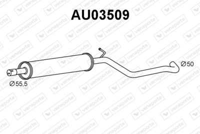  AU03509 VENEPORTE Предглушитель выхлопных газов