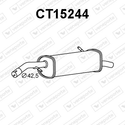  CT15244 VENEPORTE Глушитель выхлопных газов конечный