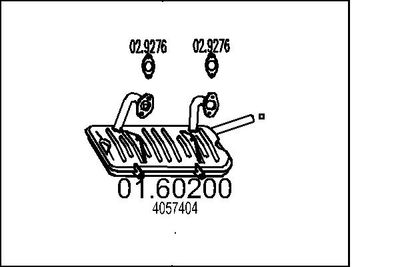  0160200 MTS Глушитель выхлопных газов конечный