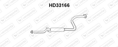  HD33166 VENEPORTE Предглушитель выхлопных газов