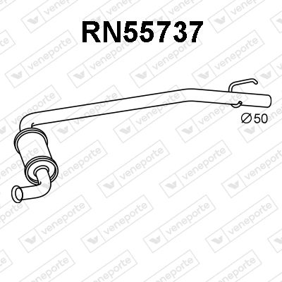  RN55737 VENEPORTE Средний глушитель выхлопных газов