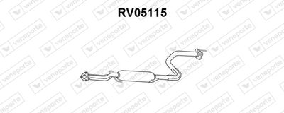  RV05115 VENEPORTE Средний глушитель выхлопных газов