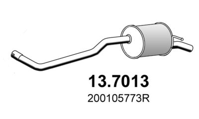  137013 ASSO Глушитель выхлопных газов конечный