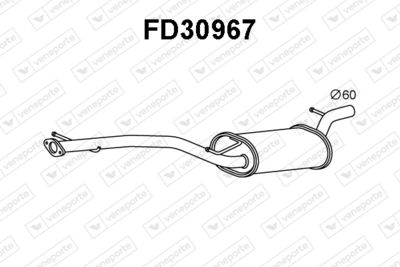  FD30967 VENEPORTE Глушитель выхлопных газов конечный