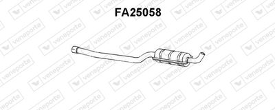  FA25058 VENEPORTE Предглушитель выхлопных газов