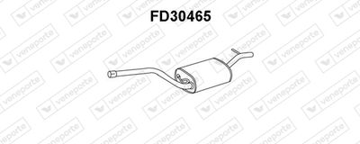  FD30465 VENEPORTE Средний глушитель выхлопных газов