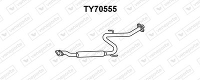  TY70555 VENEPORTE Средний глушитель выхлопных газов