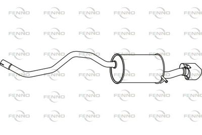  P49039 FENNO Глушитель выхлопных газов конечный