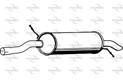  P1839 FENNO Глушитель выхлопных газов конечный