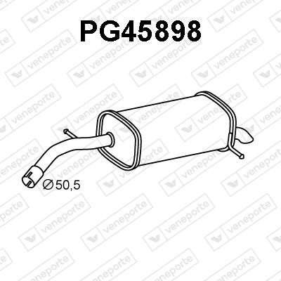  PG45898 VENEPORTE Глушитель выхлопных газов конечный