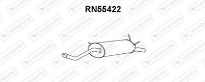  RN55422 VENEPORTE Глушитель выхлопных газов конечный