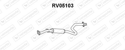  RV05103 VENEPORTE Средний глушитель выхлопных газов