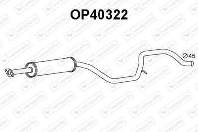  OP40322 VENEPORTE Предглушитель выхлопных газов