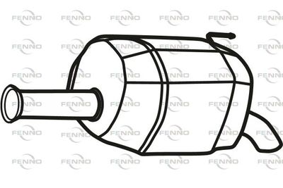  P3167 FENNO Глушитель выхлопных газов конечный