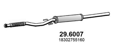  296007 ASSO Средний глушитель выхлопных газов