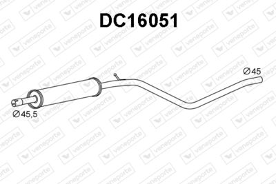  DC16051 VENEPORTE Предглушитель выхлопных газов