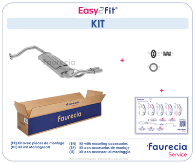  FS33046 Faurecia Глушитель выхлопных газов конечный