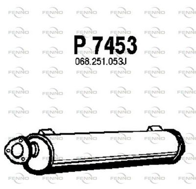  P7453 FENNO Глушитель выхлопных газов конечный