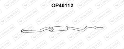  OP40112 VENEPORTE Предглушитель выхлопных газов