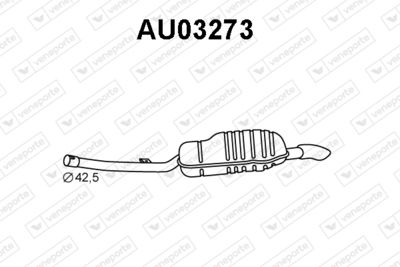  AU03273 VENEPORTE Глушитель выхлопных газов конечный