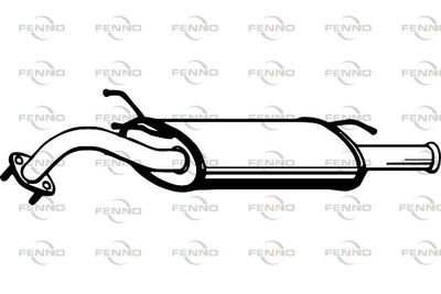  P2939 FENNO Глушитель выхлопных газов конечный