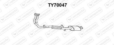  TY70047 VENEPORTE Предглушитель выхлопных газов