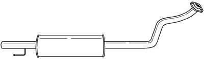  44482 SIGAM Средний глушитель выхлопных газов
