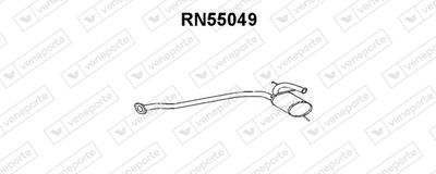 RN55049 VENEPORTE Средний глушитель выхлопных газов
