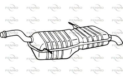  P1749 FENNO Глушитель выхлопных газов конечный