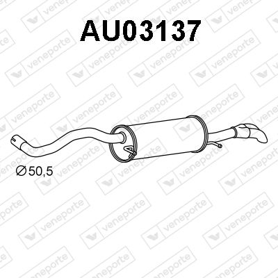  AU03137 VENEPORTE Глушитель выхлопных газов конечный