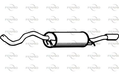 P1211 FENNO Глушитель выхлопных газов конечный