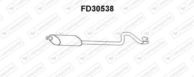  FD30538 VENEPORTE Глушитель выхлопных газов конечный