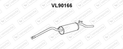  VL90166 VENEPORTE Глушитель выхлопных газов конечный