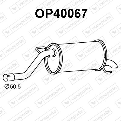  OP40067 VENEPORTE Глушитель выхлопных газов конечный