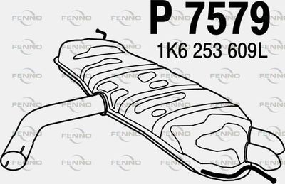  P7579 FENNO Глушитель выхлопных газов конечный