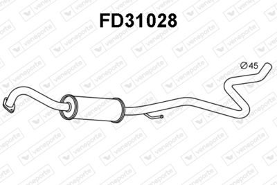  FD31028 VENEPORTE Предглушитель выхлопных газов