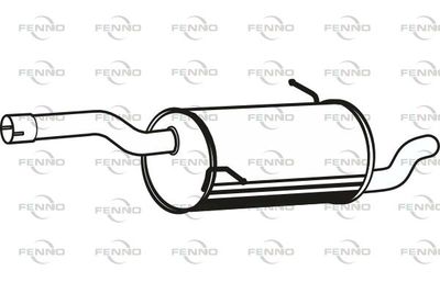  P17064 FENNO Глушитель выхлопных газов конечный