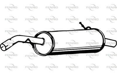  P17036 FENNO Глушитель выхлопных газов конечный