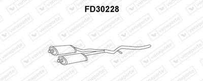  FD30228 VENEPORTE Предглушитель выхлопных газов