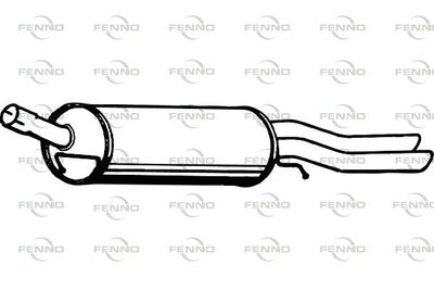  P1315 FENNO Глушитель выхлопных газов конечный