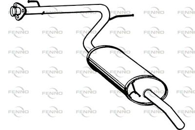  P1866 FENNO Глушитель выхлопных газов конечный