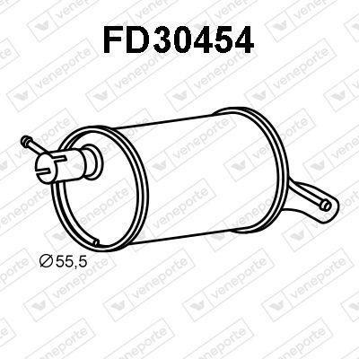  FD30454 VENEPORTE Глушитель выхлопных газов конечный