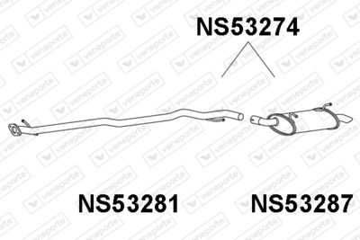  NS53274 VENEPORTE Глушитель выхлопных газов конечный